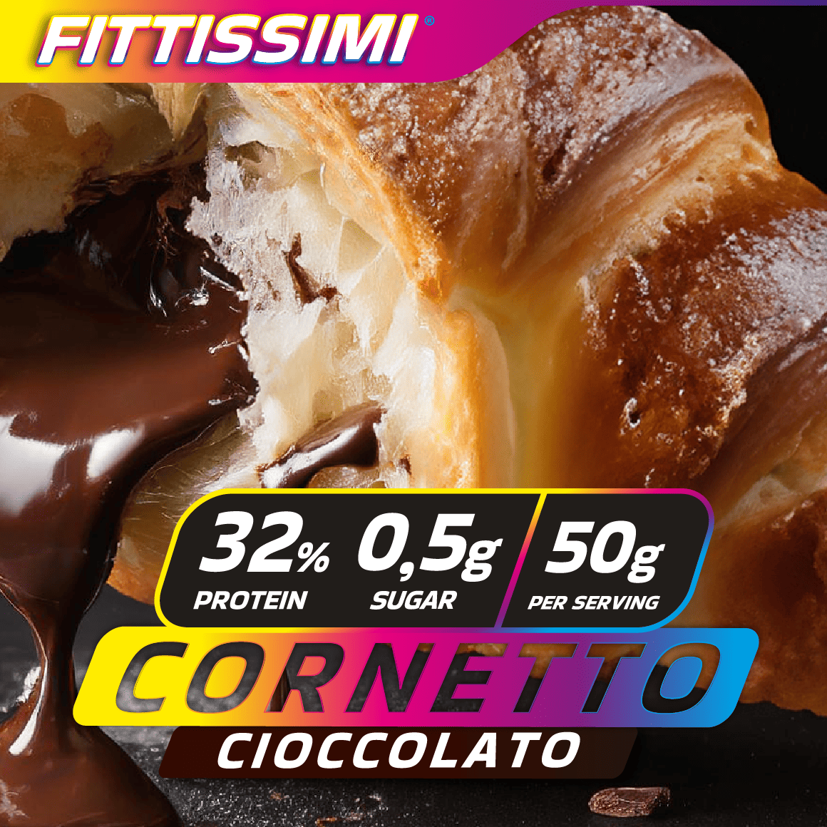Cornetto with cioccolate